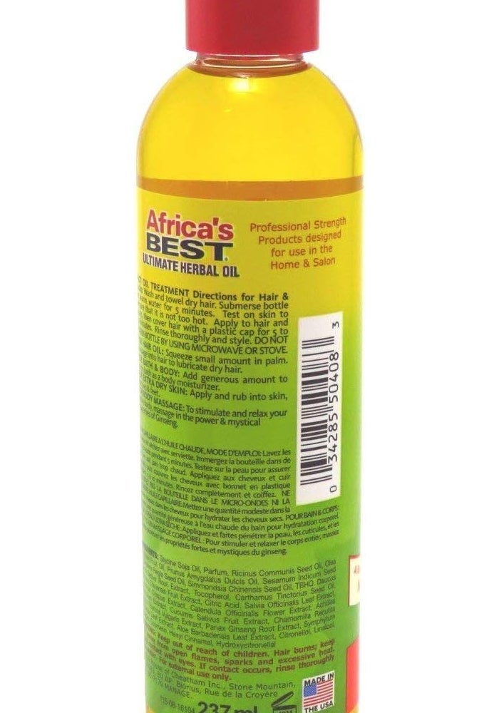 Africa's Best Ultimate Herbal Oil - 8 Ounces (Pack of 3) for Hair, Bath, Nails, and Body - Image 4