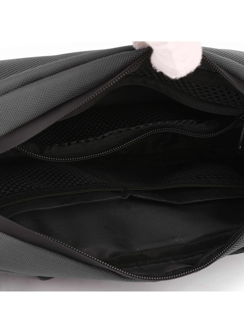 Hike 11-inch Waist Bag Anti-Theft Water Resistant Shock Proof Business Leisure Crossbody Chest Bag for Men and Women, HK2121-Grey - Image 4
