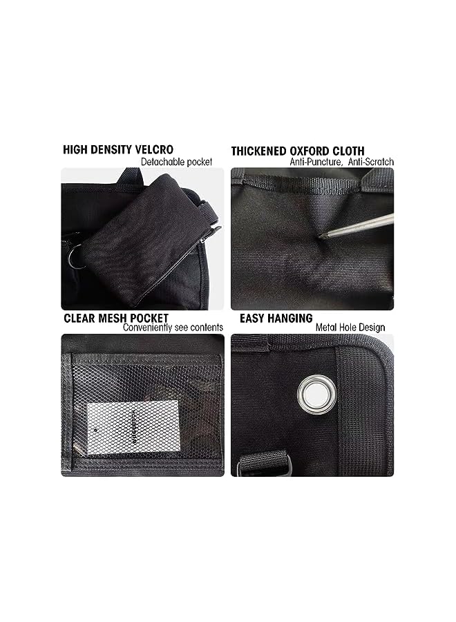 promass Tool Bag Organizer with Detachable Pouches Heavy Duty Roll Up Tool Bag: Includes 6 Tool Pouches - Ideal Gifts for Mechanics, Electricians, and Hobbyists - Image 4