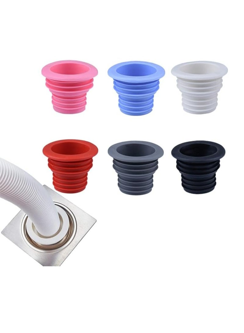 أوزيغالور 4 حزمة مغطاة صمامات السلك المنزلق للغسالات الألمنيوم، الحمام، المطبخ بالسيليكون ومكبوتات العطرانة - Image 1