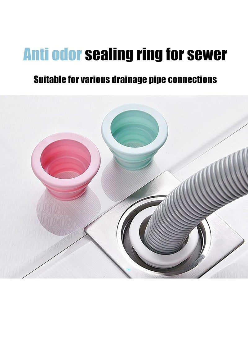 أوزيغالور 4 حزمة مغطاة صمامات السلك المنزلق للغسالات الألمنيوم، الحمام، المطبخ بالسيليكون ومكبوتات العطرانة - Image 2