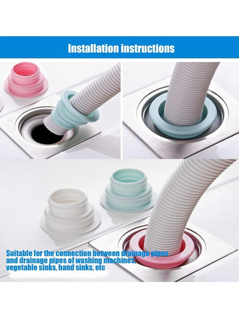 أوزيغالور 4 حزمة مغطاة صمامات السلك المنزلق للغسالات الألمنيوم، الحمام، المطبخ بالسيليكون ومكبوتات العطرانة - Image 4