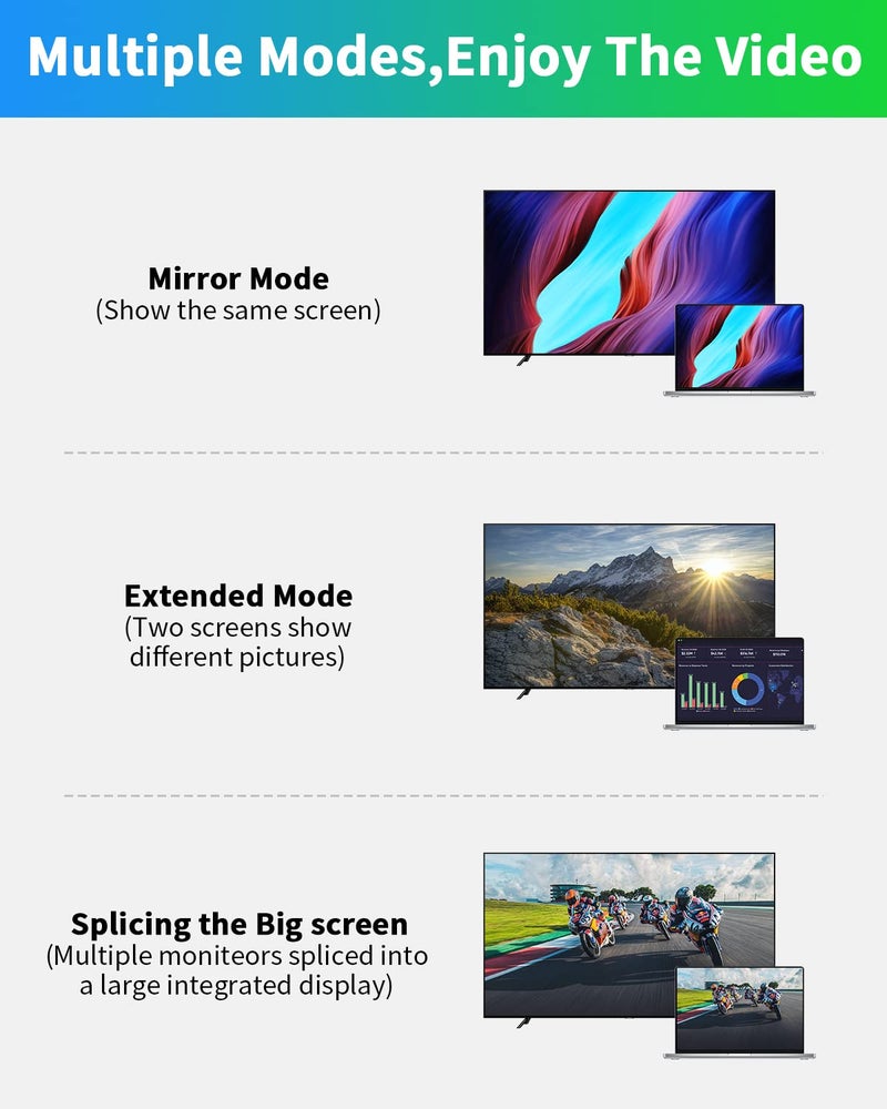 Duttek 8K HDMI 90 Degree Adapter, Up&Down 90 Degree HDMI Connector (48Gbps, 8K@60Hz, 4K@240Hz, Male to Female) 270 Degree and 90 Degree Adapter for Laptop,DVD,TV, Monitors (2 Pack) - Image 3