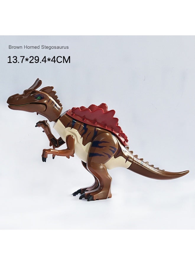 نيبمينينت ديناصور مجسم صوتي ومضيء من العصر الجوراسي - نموذج براكيوصور وأترودكتيل للعب للأطفال