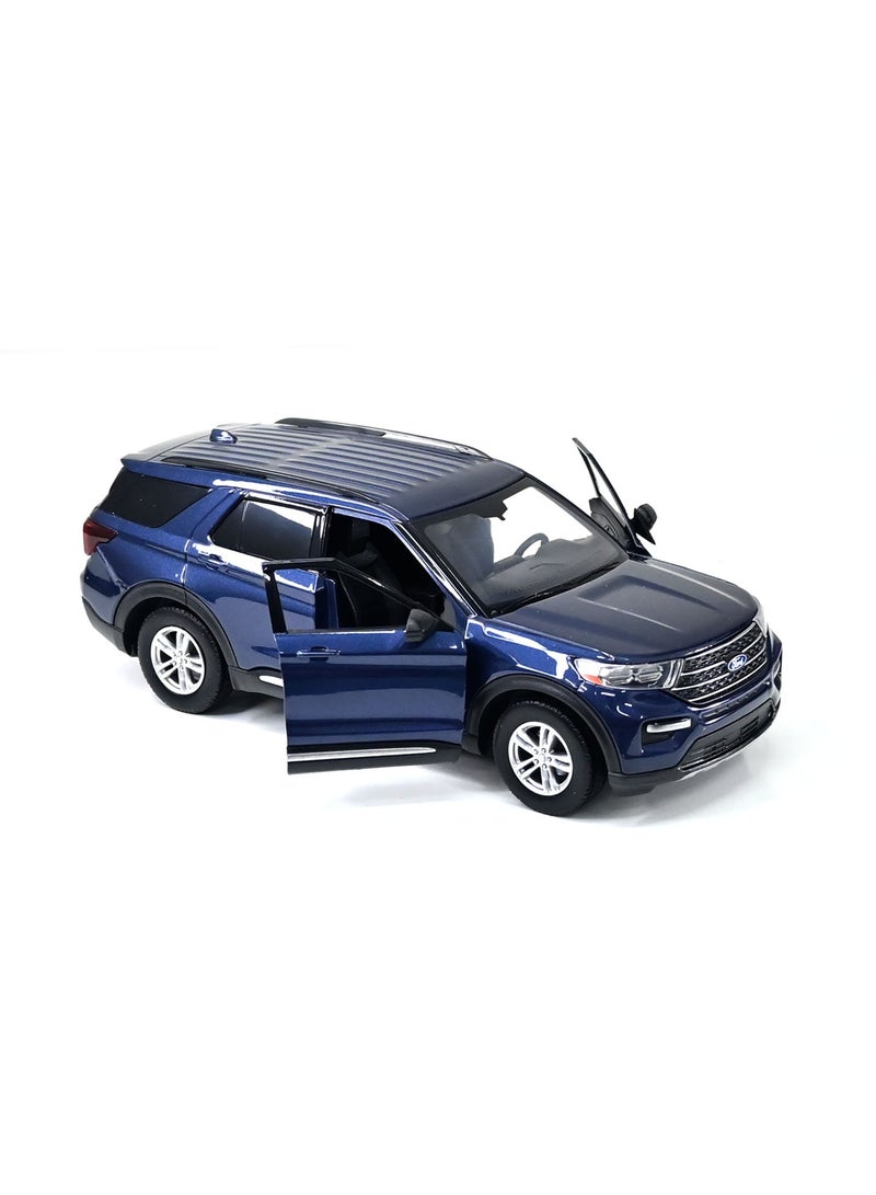 Motormax 1:24 Scale Ford Explorer Die-Cast SUV Model Car – Blue Collectible Toy Vehicle - Image 3