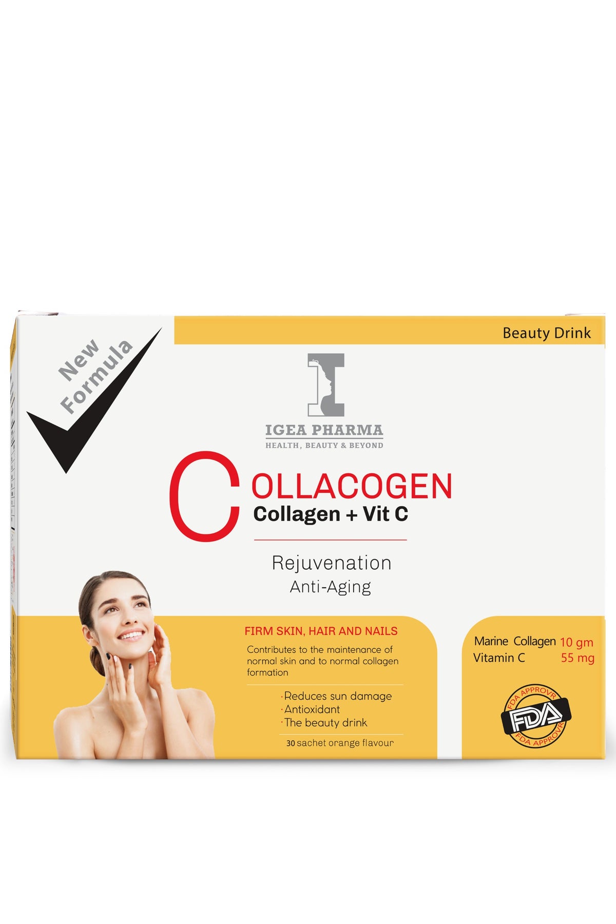 IGEA PHARMA Collacogen & Vit C ORANGE 30 SACHETS | Best Price Egypt ...