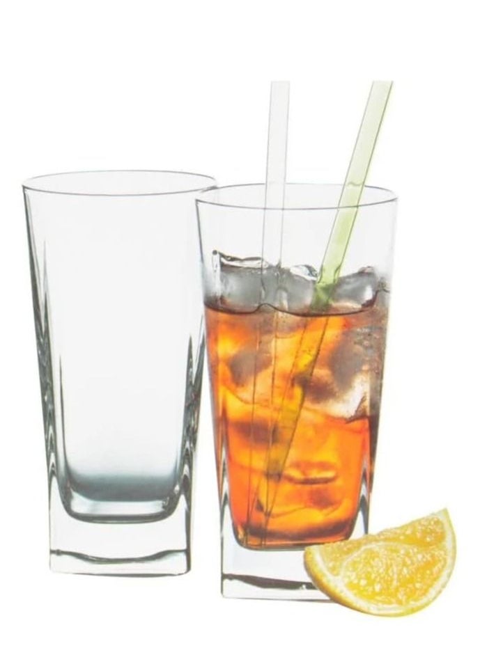 Pasabache - Pasabahce Large Juice Cups Set of 6 Carre Long Drink 305 ml - Turkey Origin - Image 1