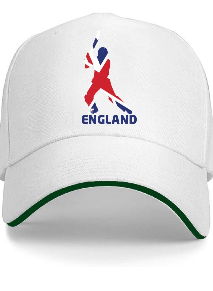 England Sports Fans Baseball Caps for Both Men and Women With Metal Adjustable Buckle Closure - Perfect for Outdoor Activities, Matches, and Everyday Wear - Image 1