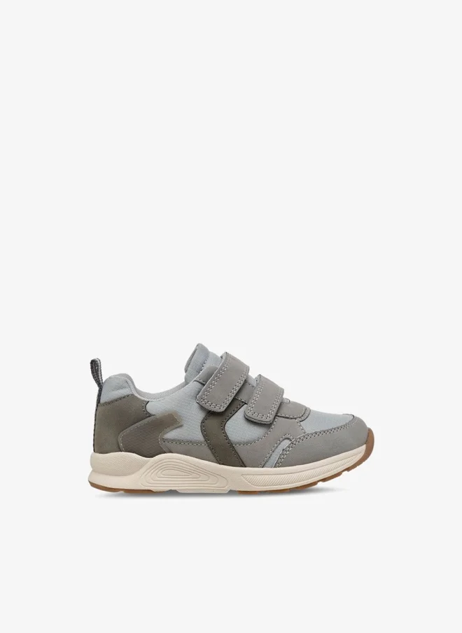جونيورز Kids Panelled Sneakers with Hook and Loop Closure