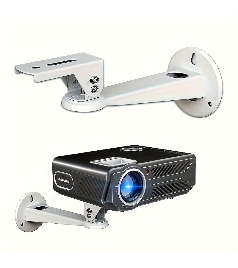 Adjustable Iron Projector Bracket Wall Mounted Hanger White Non Wireless Non Rechargeable Projector Stand Metal - Image 2