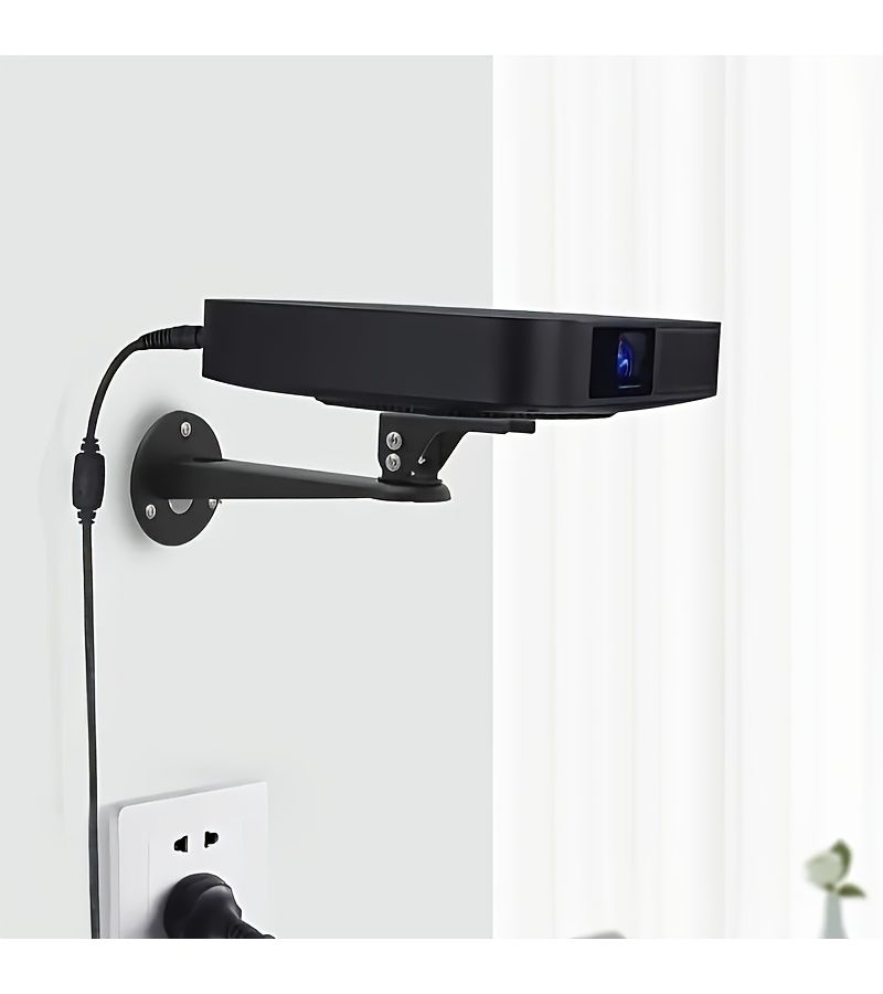 Adjustable Iron Projector Bracket Wall Mounted Hanger White Non Wireless Non Rechargeable Projector Stand Metal - Image 5