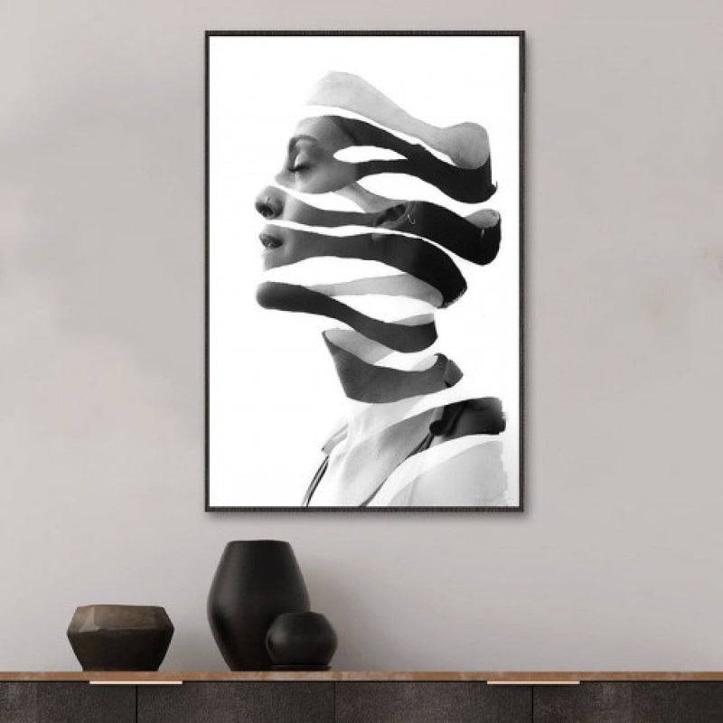 ماركتنا لوحة قماشية بتصميم مودرن مع برواز مجوف مقاس (50×70) قطعة واحدة - Image 1