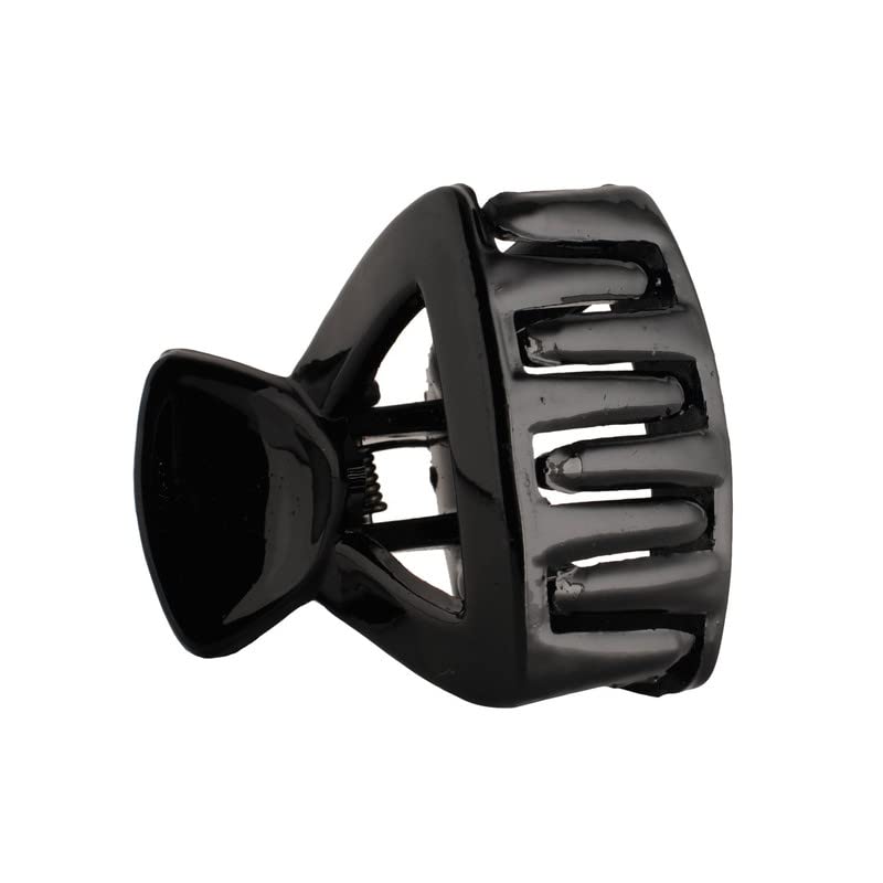 BIRDWARE hair Clips For Women 4Pcs Claw Butterfly Clips hair Accessorie For Girls Fancy Korean Clutch Stylish hair Clip Women Medium hair clutcher Shell and Black Colour (Square-Black) - Image 4