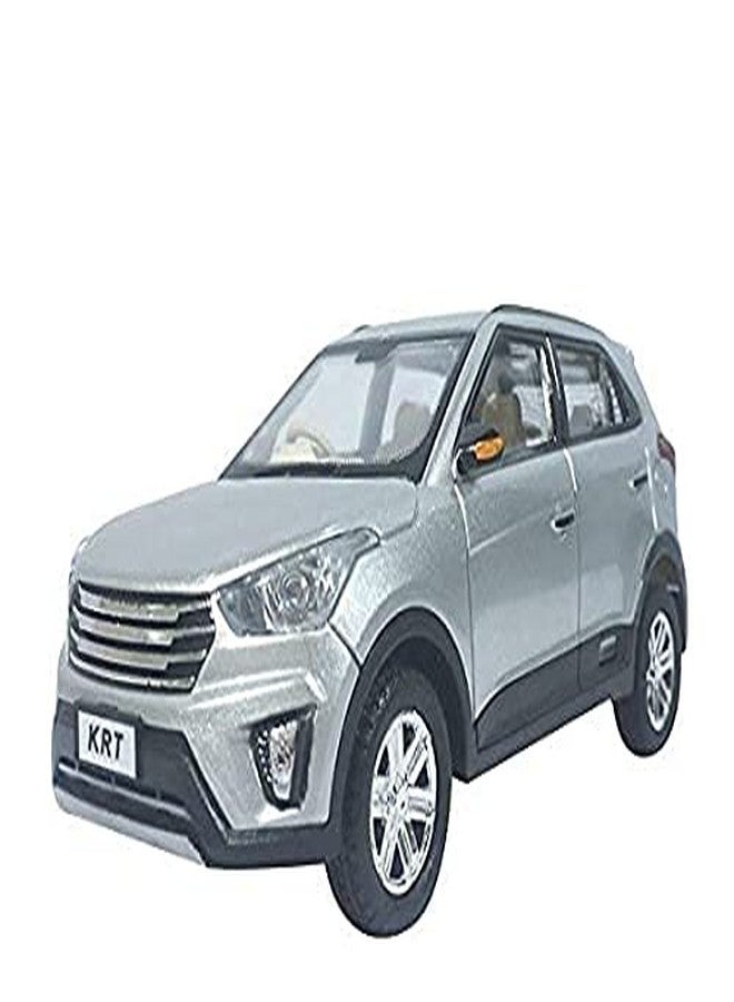 CENTY KRT Silver Colour - 1.6 Looks Like Real SUV- Pull Back Action - Sun Roof Design on roof - Safe to use Non Toxic Plastic - Image 1