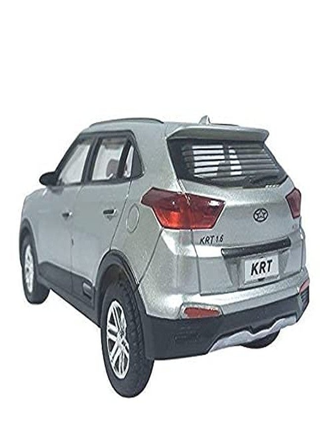 CENTY KRT Silver Colour - 1.6 Looks Like Real SUV- Pull Back Action - Sun Roof Design on roof - Safe to use Non Toxic Plastic - Image 3