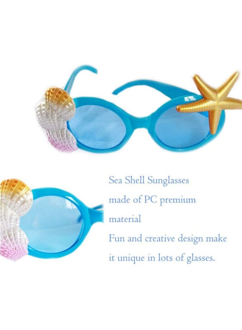 SYOSI Funny Sunglasses, Novelty Party Sunglasses, Creative Funny Hawaiian Tropical Sunglasses, Luau Fancy Dress Party Supply, Hawaii Themed Sunglasses Accessories, Beach Photo Booth Props (6 Pack) - Image 4