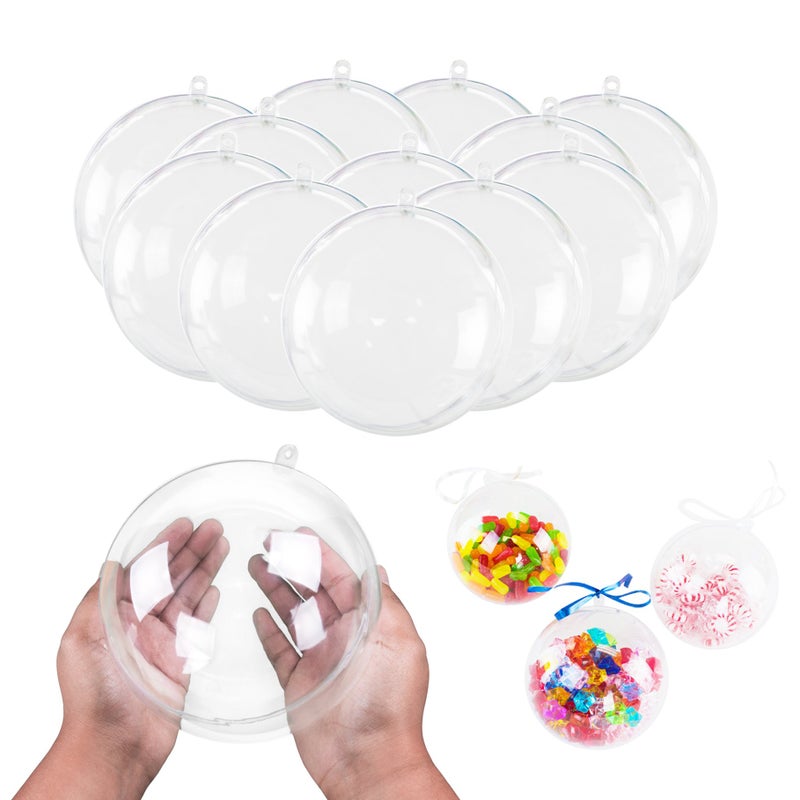 Super Z Outlet 55 Clear Big Plastic Acrylic Arts  Crafts Giant Mold Shells Molding Balls Crafting Kit 140mm 6