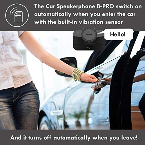 VeoPulse Car Speakerphone B-PRO 2 Hands-Free kit, 6W Hi-Fi Speakers, with Bluetooth Automatic multipoint Cellphone Connection - Image 2