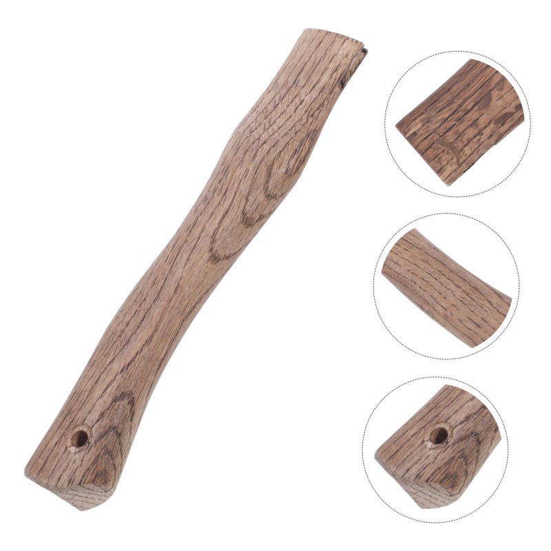 Brown Replacement Handle For Camp Axe And Hatchet Ergonomic Tiger Head Design Oak Wood 27X4.6X2.5CM - Image 4