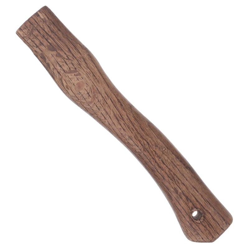 Brown Replacement Handle For Camp Axe And Hatchet Ergonomic Tiger Head Design Oak Wood 27X4.6X2.5CM - Image 2