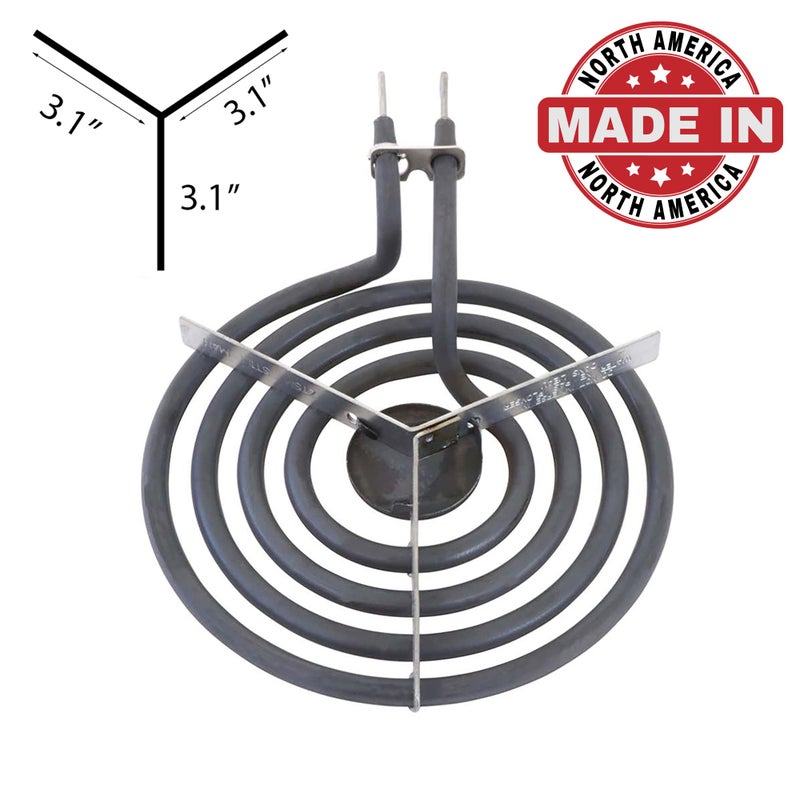 KITCHEN BASICS 101 4 Pack MP22YA Electric Range Burner Surface Element Replacement for Whirlpool KitchenAid Maytag Includes 2 8-Inch MP21YA & 2 6-Inch MP15YA 540331014,484783, TS5W8221,Y04000033 - Image 4