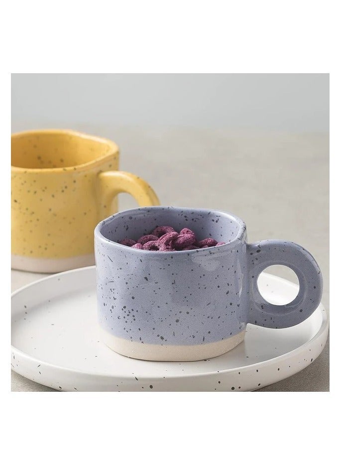 كافيه Ceramic Coffee Cup Handled Cappuccino Latte Espresso Tea Mug Suitable for Daily Use and Gift - Image 1