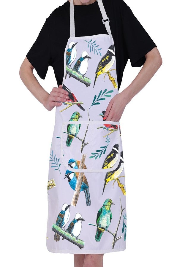 BNQL Bird Apron Bird Gifts for Bird Lovers Bird Watching Gifts Bird Kitchen Baking Apron with Pockets Animal Love Gift (Bird Apron) - Image 3