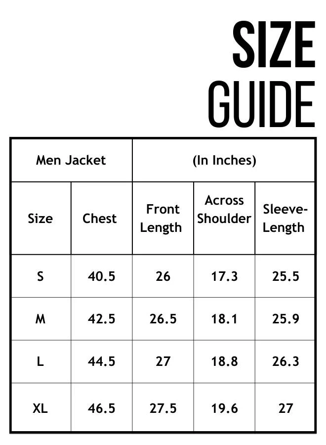 Hubberholme Men's Black 100% Polyester Solid Oversized Jacket
