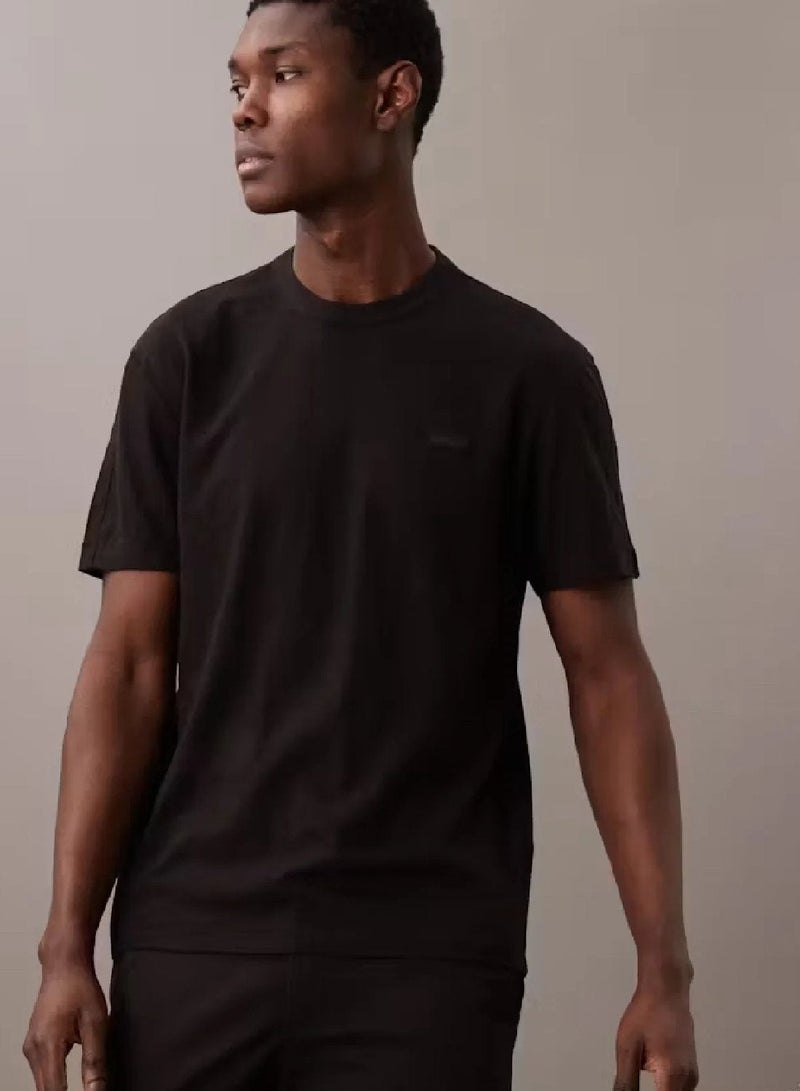 CALVIN KLEIN Cotton Linen T-Shirt - Image 1
