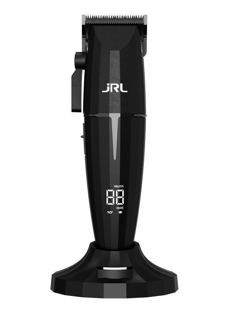 جي آر إل بروفيشنال JRL ONYX FF220C-B | ماكينة قص شعر احترافية لاسلكية | شاشة رقمية ذكية، محرك فائق الهدوء، شفرات ذاتية التبريد، بطارية طويلة العمر | ماكينة قص شعر احترافية | أسود - Image 1