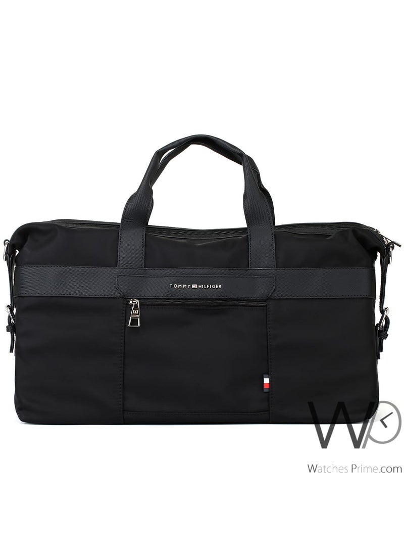 Tommy Hilfiger Plus Tommy Hilfiger Black Duffle Men Bag  - Image 2
