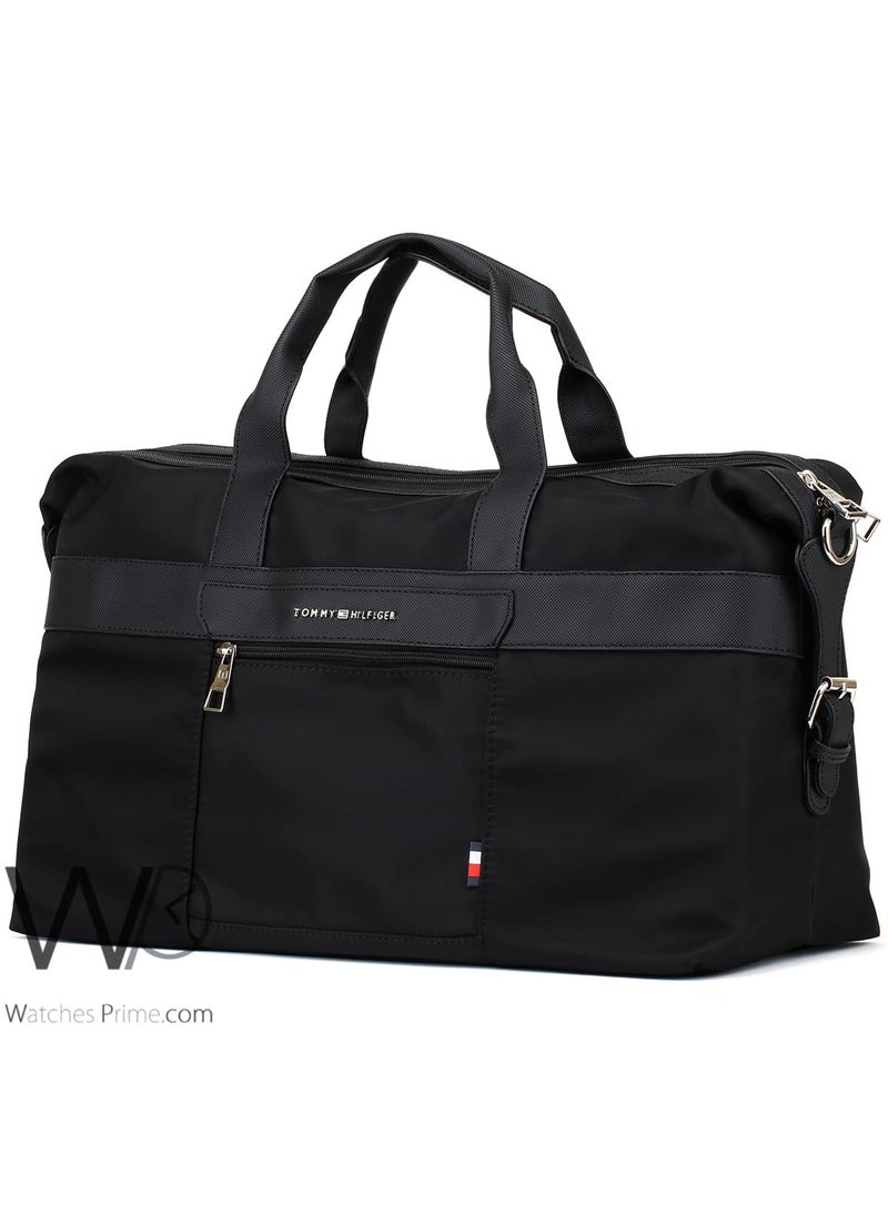 Tommy Hilfiger Plus Tommy Hilfiger Black Duffle Men Bag  - Image 5