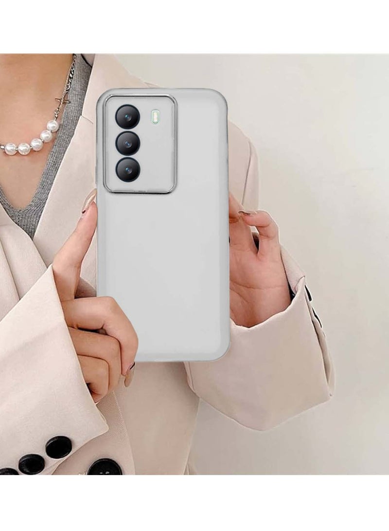 دبليو تيك غلاف هاتف رقيق للغاية بحواف كهربائية للكاميرا - أبيض، لحماية عدسة الكاميرا من TPU سيليكون شفاف ناعم 70 4G 2025 من إيتيل باور - Image 4