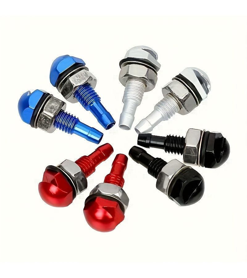 Red Adjustable Windshield Wiper Nozzle Set GM Spray One Piece - Image 5