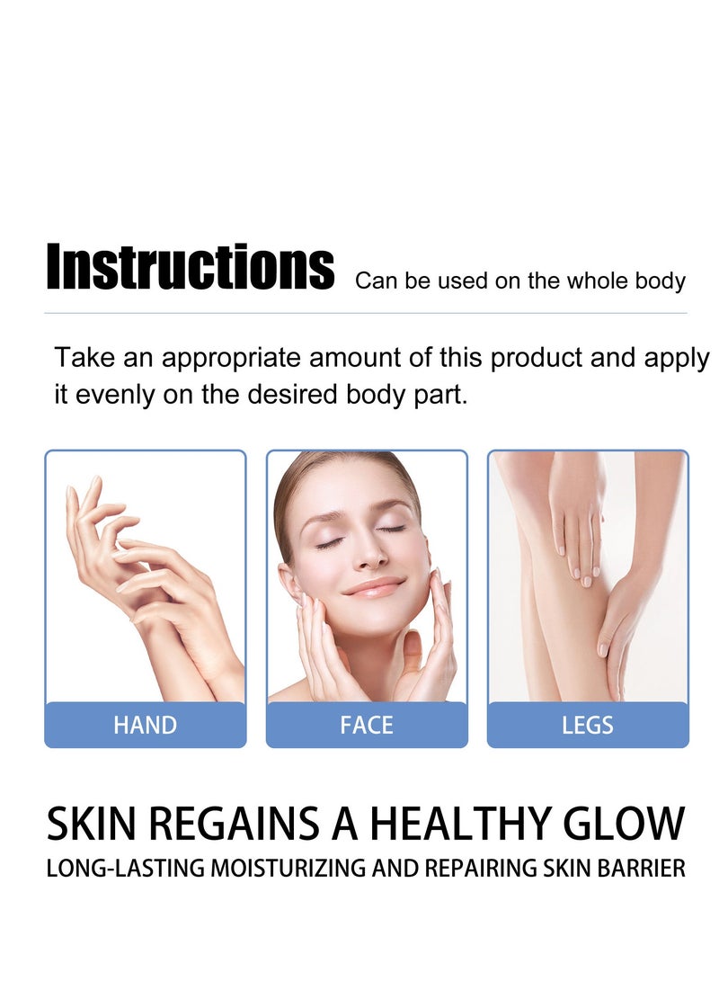 EELHOE After Sun Repair Cream, After Sun Moisturiser, Tanning Repair Moisturiser with Organic Aloe Vera and Hyaluronic Acid moisturises, soothes, cools and nourishes the skin after sunbathing, and provides anti-ageing benefits for dry and sensitive skin.  - Image 2