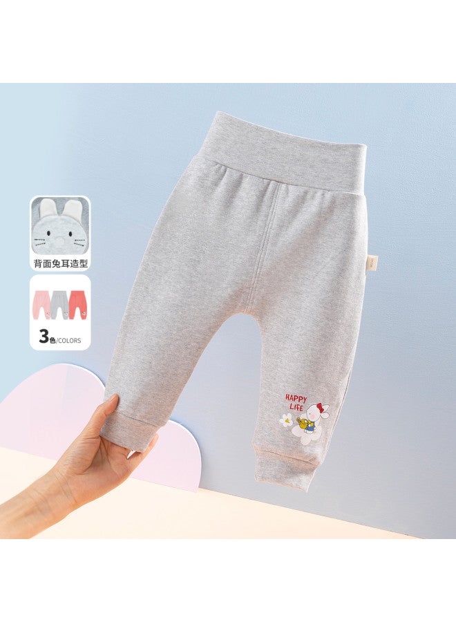 Bornbay Spring And Autumn Kids' Pants Baby Pp Pants Cartoon Cute Solid Color Casual Pants Girls' Long Pants Infant Toddler Pants - Image 2