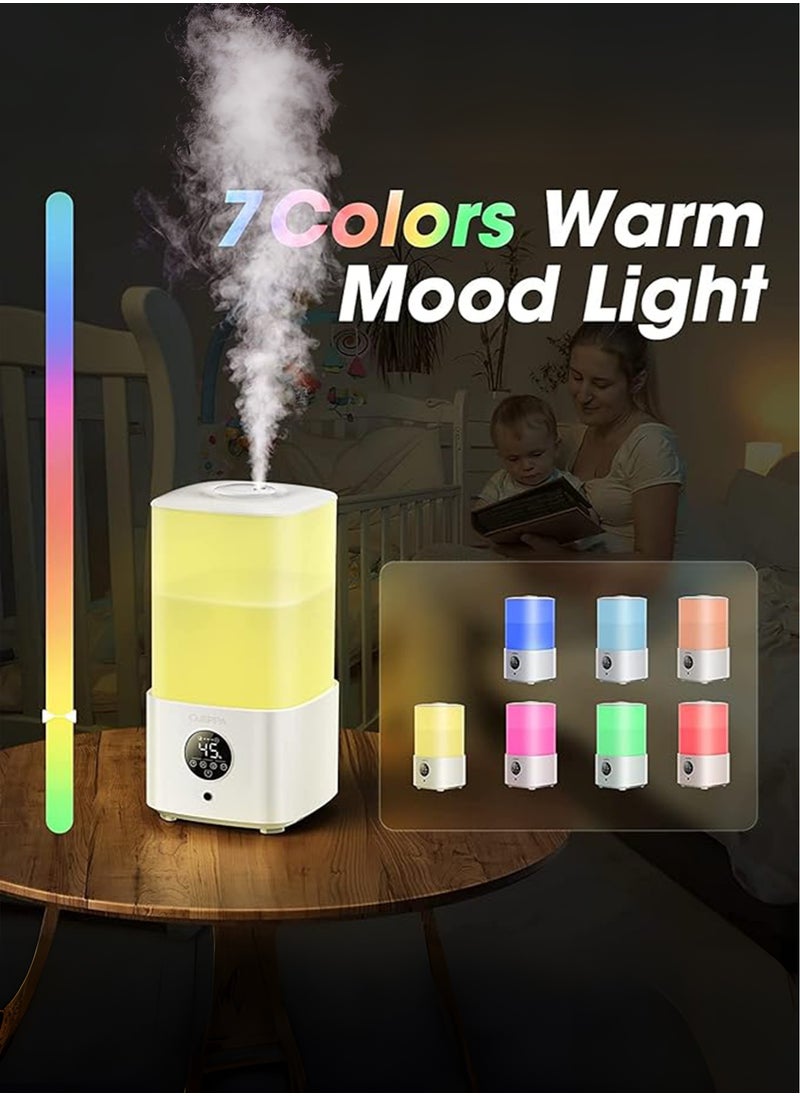 Air Humidifier for Bedroom 2.5L, Top Fill Ultrasonic Cool Mist Essential Oil Diffuser For Baby, Plants, Auto Humidity, 7-Color Light, Remote Control, BPA Free, Auto Shut Off, Easy Clean - pzsku/Z6665A559FA99314D3793Z/45/_/1718540761/d3f743e8-e385-4874-b66f-13b0e49999ac