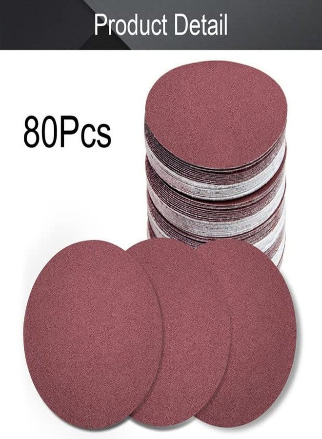 Utoolmart 8-inch Hook and Loop Sanding Discs, 10 Each of 80# 100# 120# 180# 240# 400# 600# 800#, Aluminum Oxide Sandpaper for Random Orbital Sander Wood Metal Auto Dry Polishing, 80 Pcs - Image 4