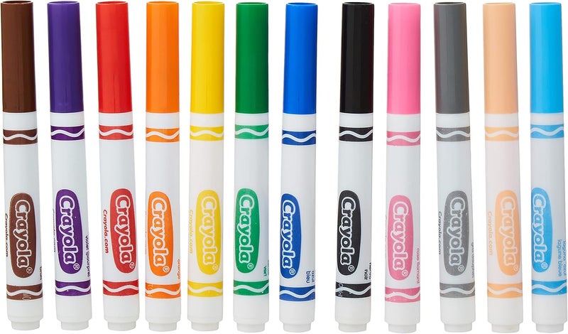 Crayola 12 Ct. Assorted, Broad Line Markers, 1 Of Piece - Image 3
