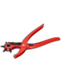 KNIPEX Powder Coated 220 mm Drilling Pliers (Swivel Head) Red 