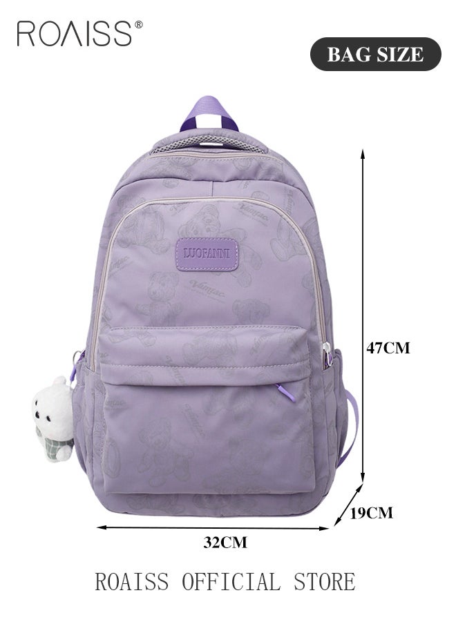 roaiss - Unisex Multifunctional Backpack Large Capacity with Multiple Pockets for Organized Storage Scientifically Divided Compartments Trendy and Stylish Pattern Print Suitable for Work School or Short Trips - Image 1