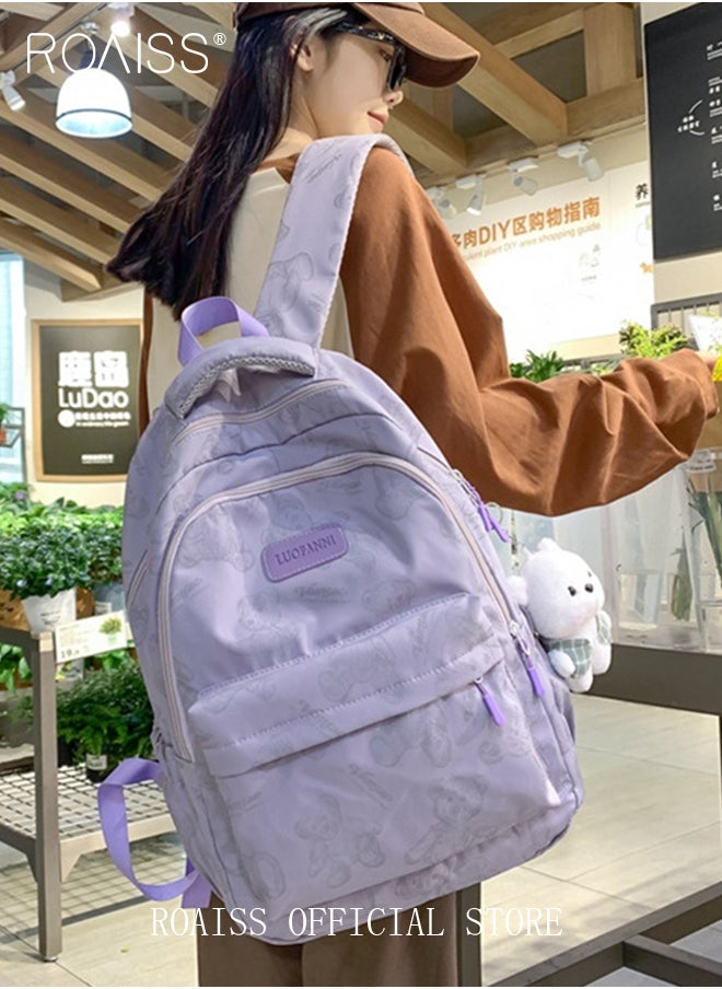 roaiss - Unisex Multifunctional Backpack Large Capacity with Multiple Pockets for Organized Storage Scientifically Divided Compartments Trendy and Stylish Pattern Print Suitable for Work School or Short Trips - Image 1
