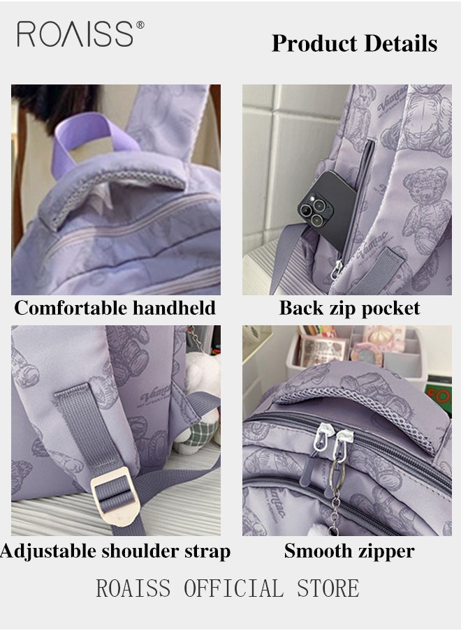 roaiss - Unisex Multifunctional Backpack Large Capacity with Multiple Pockets for Organized Storage Scientifically Divided Compartments Trendy and Stylish Pattern Print Suitable for Work School or Short Trips - Image 1