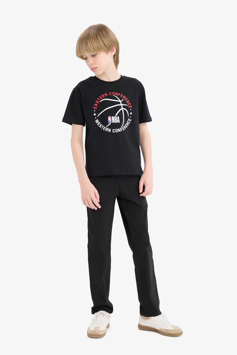 ديفاكتو تيشيرت نص كم قصة عادية برقبة مستديرة NBA من - Image 2