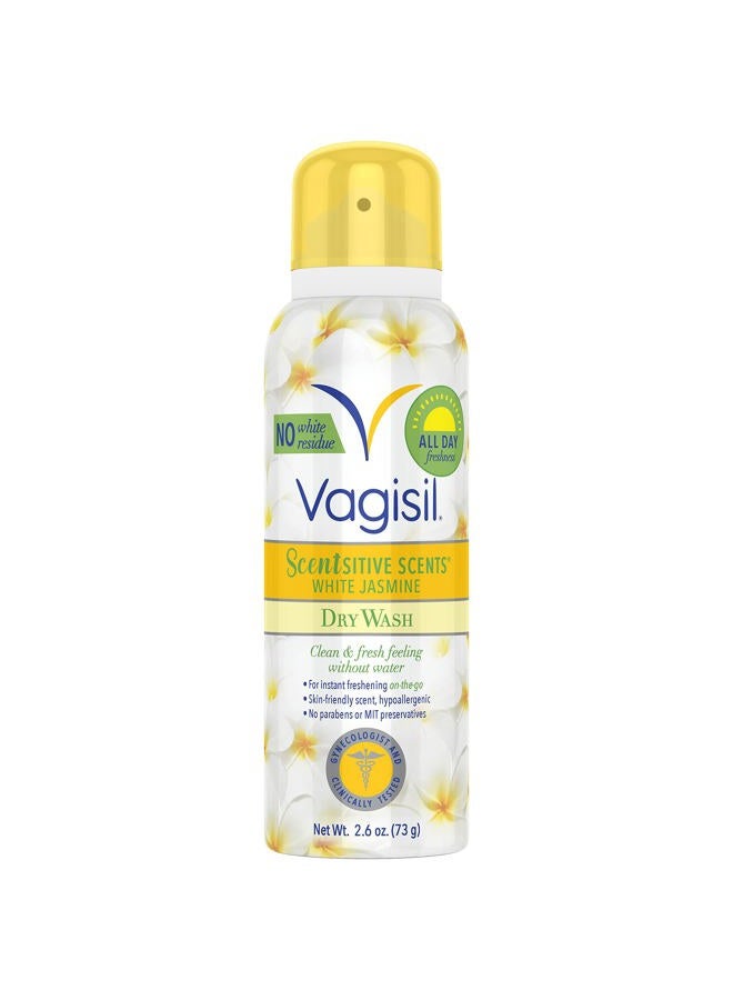 Vagisil بخاخ مزيل العرق الجاف للنساء من سينسيتيف سينتس، مختبر من قبل أطباء النساء، خالي من البارابين، ياسمين أبيض، 2.6 أونصة (عبوة من 1) - Image 1