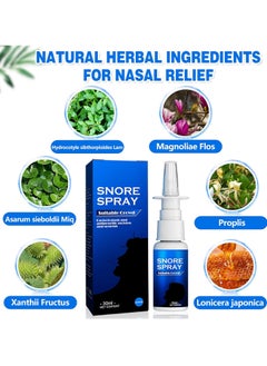 SOUTH MOON 30ml Anti Snoring Spray Traditional Herb Anti Snoring Sprays For Adult Nasal Spray  - Image 2