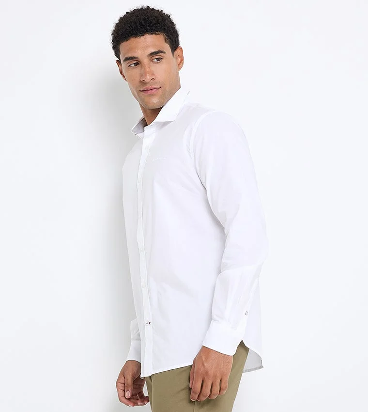 بين شيرمان Ben Sherman Men's Long Sleeve Solid Shirts