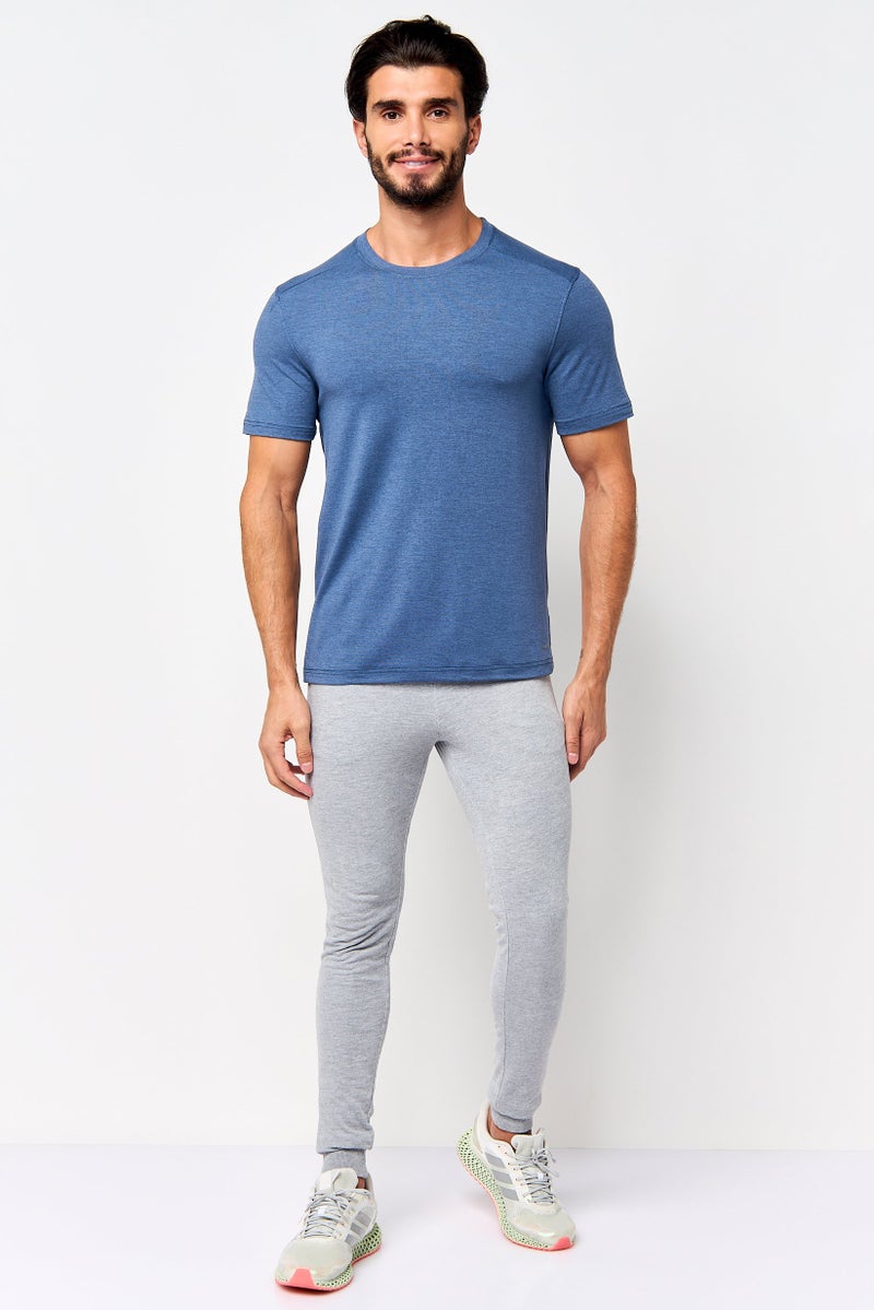 MOTION Men Sportswear Fit Short Sleeve Outdoor T-Shirt, Slate Blue - Image 2