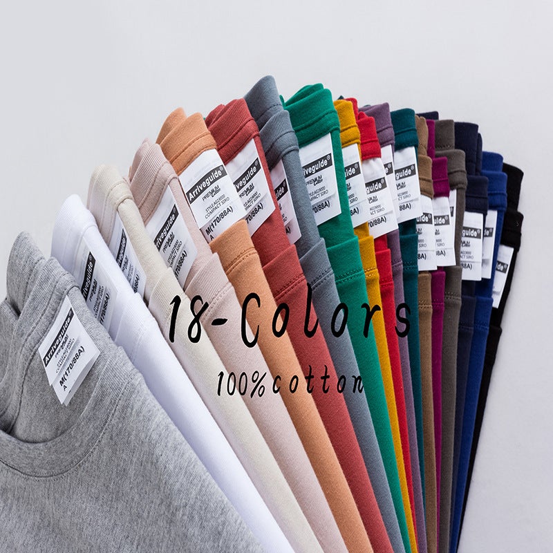 200 Grams Of Pure Cotton Combed Siro Spinning Advertising Cultural Shirt Diy Blank Base Shirt Short Sleeve T-Shirt Custom Logo - Image 3