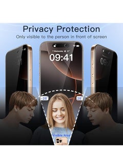 Privacy Screen Protector For Iphone 16 Pro Max 6.9 Inch With Camera Lens Protector Anti Spy Tempered Glass Film Easy Installation Tool 2 Pack Each - pzsku/Z6666223D6850F5972A77Z/45/_/1740582819/215516c2-ba7f-4a07-98da-f85d071f6063